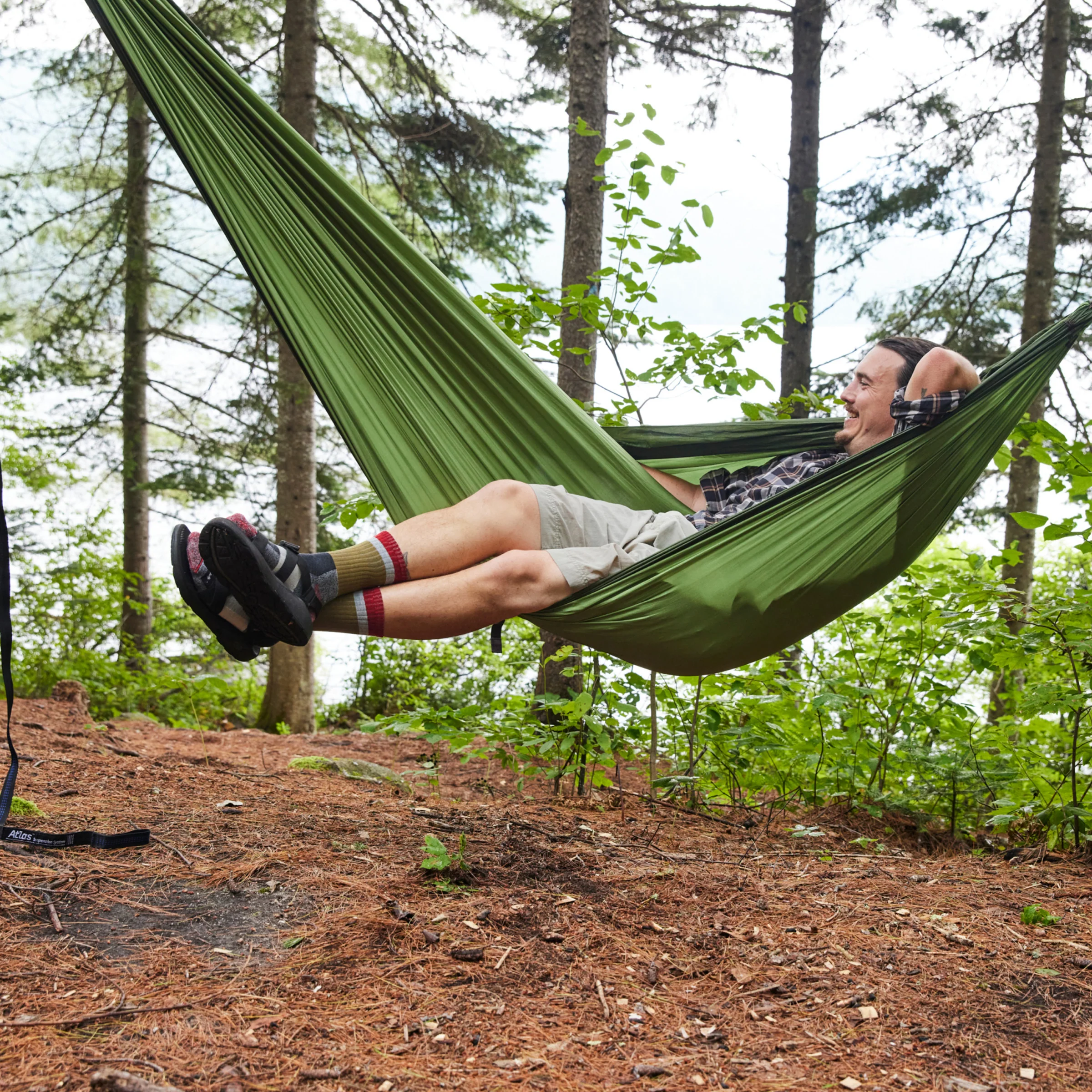 Men's Heady Stripe Micro Crew Lightweight Hiking Socks - Image 10