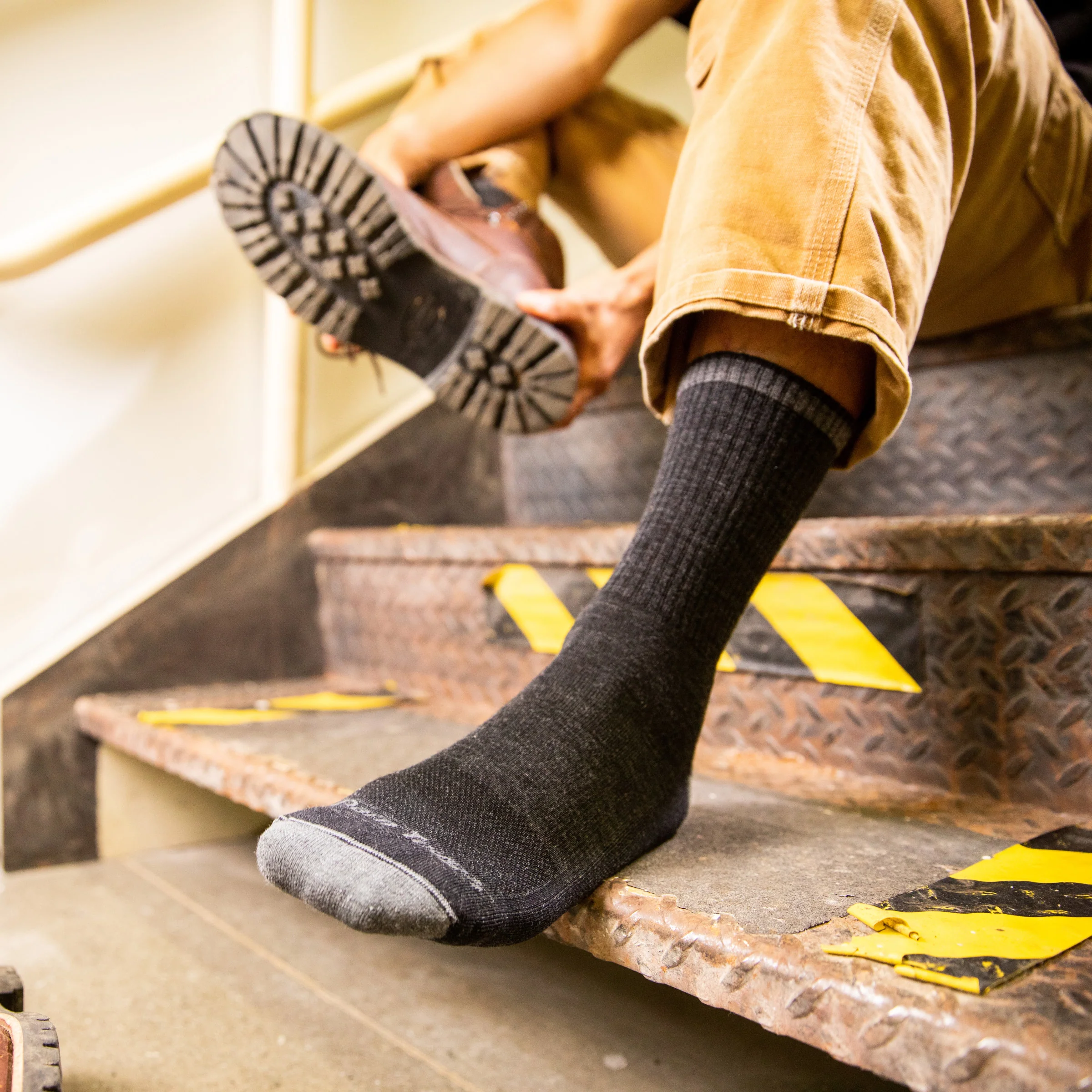 Men's Fred Tuttle Micro Crew  Midweight Work Sock - Image 5