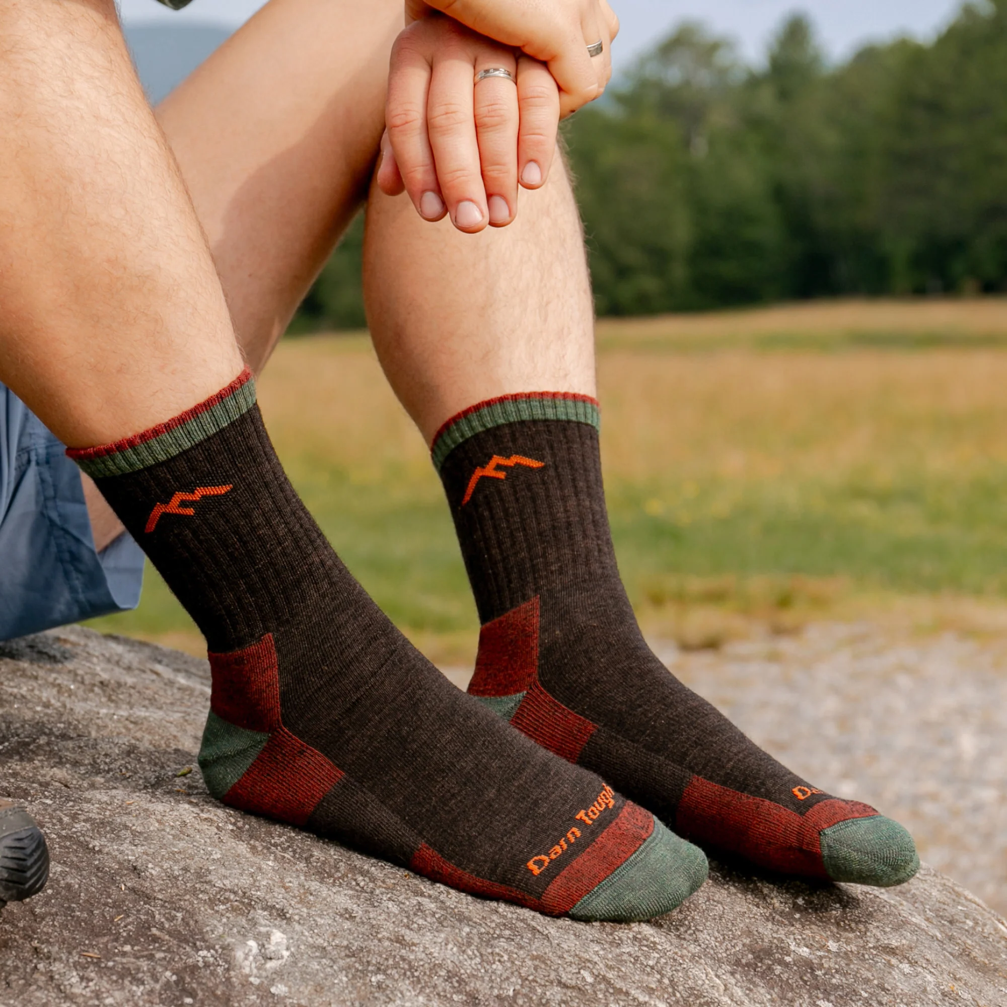 Men's Hiker Micro Crew Midweight Hiking Socks - Image 4